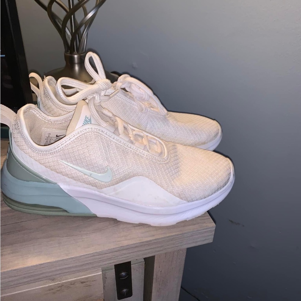 Nike White and Mint Sneakers